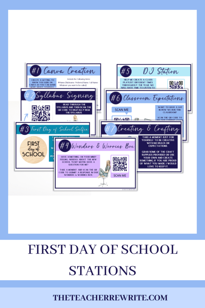 7 Amazing Activities for the First Day of Class in High School The