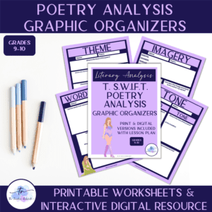 graphic organizer for poetry resource