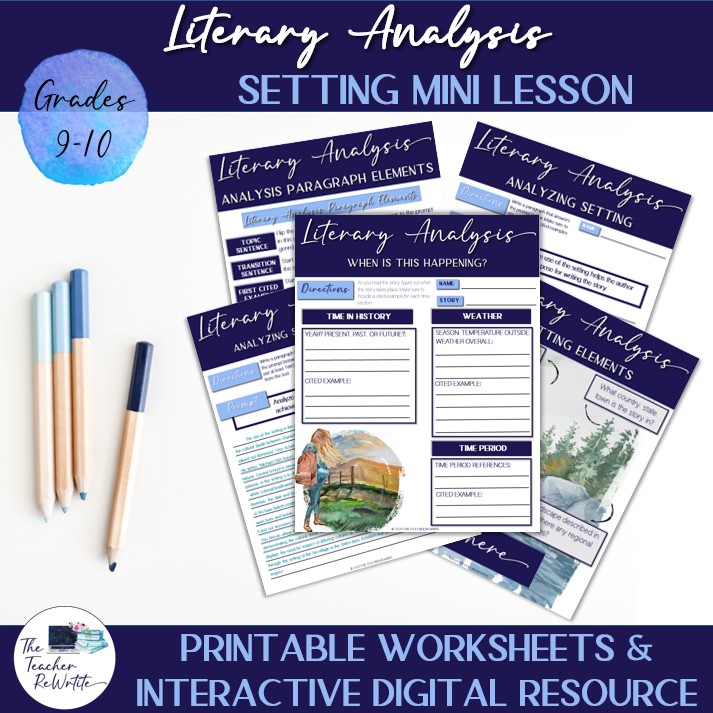 Literary Elements Bundle - The Teacher ReWrite