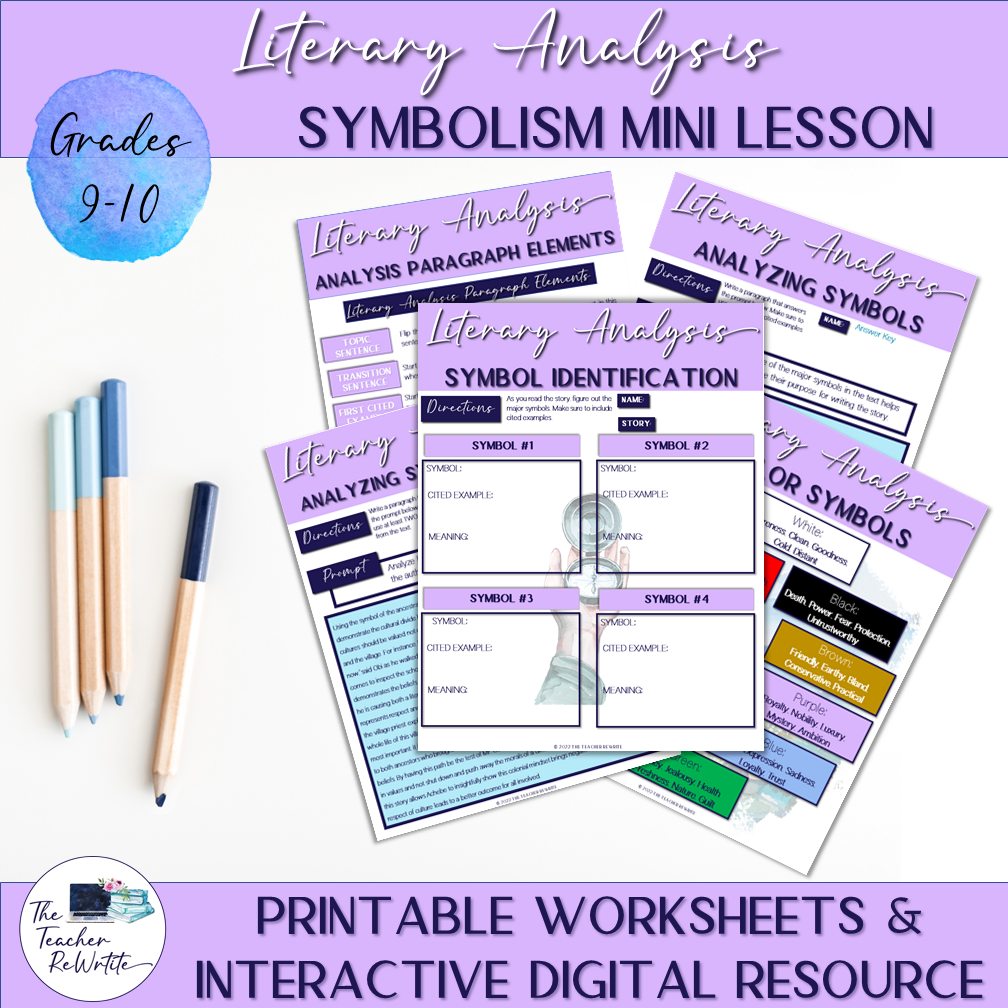 Literary Elements Bundle - The Teacher ReWrite
