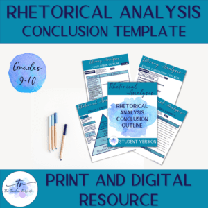 conclusion for rhetorical analysis worksheets